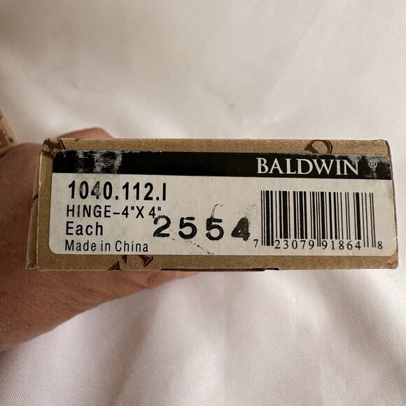 Baldwin Hinge 1040.112.I Venetian Bronze Heavy Duty Door Hinge 4” x 4” - Picture 2 of 6